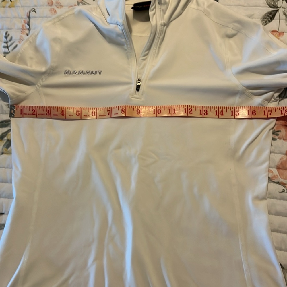 Mammut women’s small white quarter zip stretchy sweatshirt - Picture 9 of 10